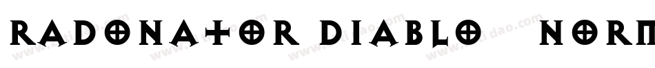 Radonator Diablo   Normal字体转换